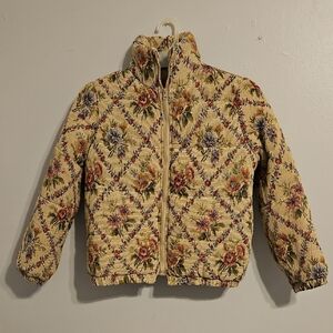 Cider Floral Quilted Jacket - Multicolor